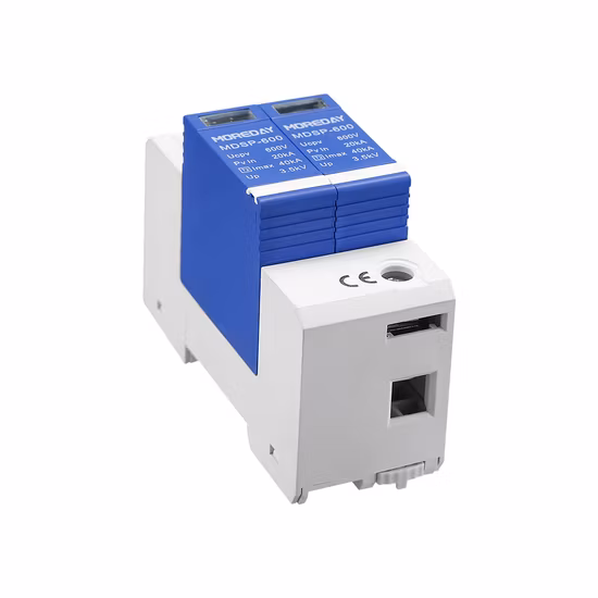 Sinoasian 2p 500V 800V 1000V DC PV Solar 20ka 40ka Устройство защиты от перенапряжения с защитой от освещения